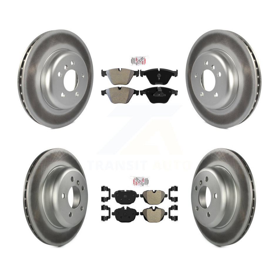 Front Rear Semi-Metallic Pad Coat Brake Rotor Kit For BMW 535i xDrive 535d ActiveHybrid 5 KGA-101252