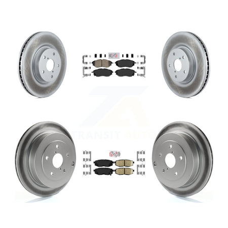 Front Rear Ceramic Pads And Coated Disc Brake Rotors Kit For Subaru Tribeca B9 KGA-101262