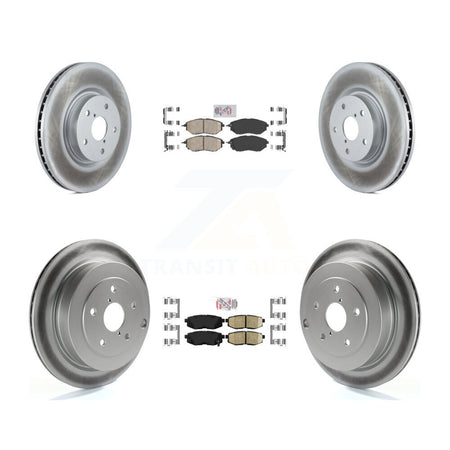 Front Rear Ceramic Pads And Coated Disc Brake Rotors Kit For Subaru Tribeca B9 KGA-101263