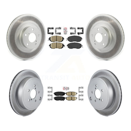 Front Rear Ceramic Pads And Coated Disc Brake Rotors Kit For Subaru BRZ Toyota 86 GR86 KGA-101272