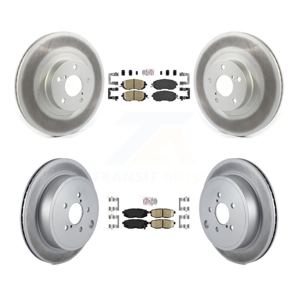 Front Rear Ceramic Pads And Coated Disc Brake Rotors Kit For Subaru BRZ Toyota 86 GR86 KGA-101273