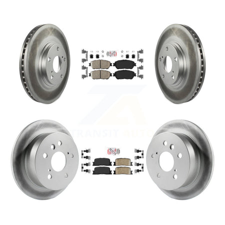 Front Rear Ceramic Pads And Coated Disc Brake Rotors Kit For 2004-2006 Lexus ES330 KGA-101274