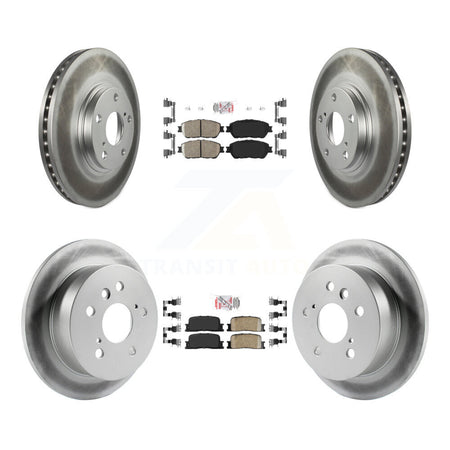 Front Rear Ceramic Pads And Coated Disc Brake Rotors Kit For 2004-2006 Lexus ES330 KGA-101275