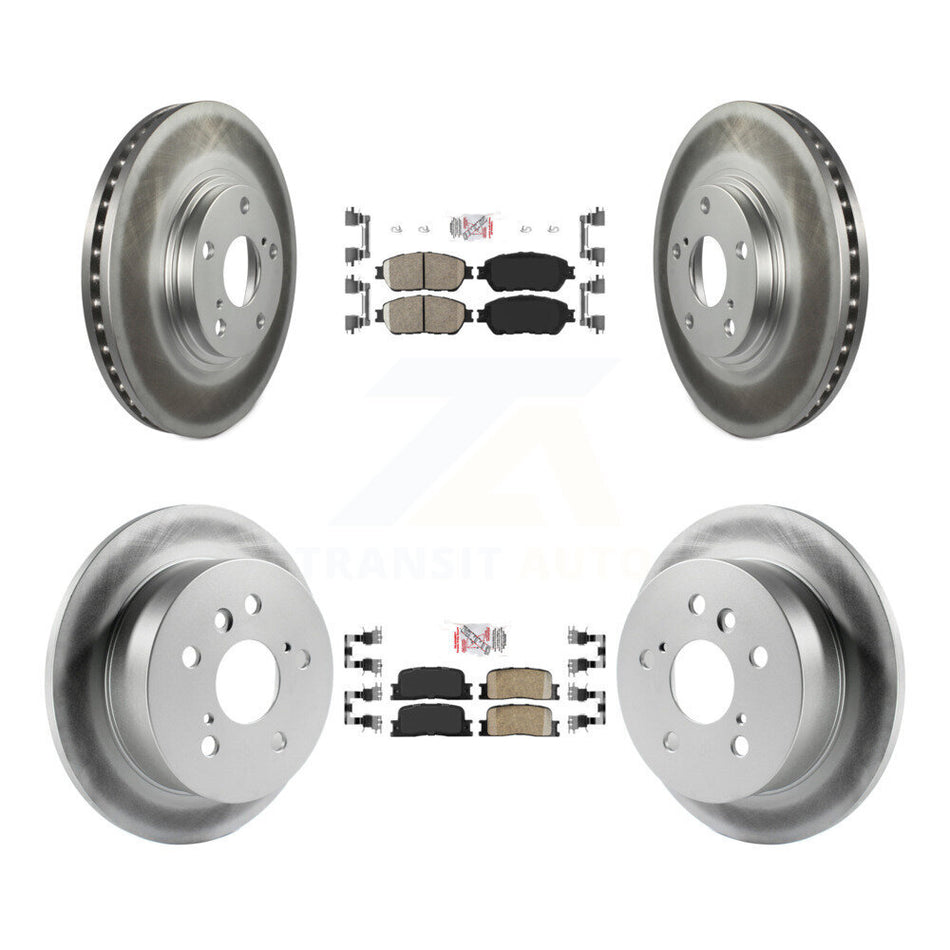 Front Rear Ceramic Pads And Coated Disc Brake Rotors Kit For 2004-2006 Lexus ES330 KGA-101275