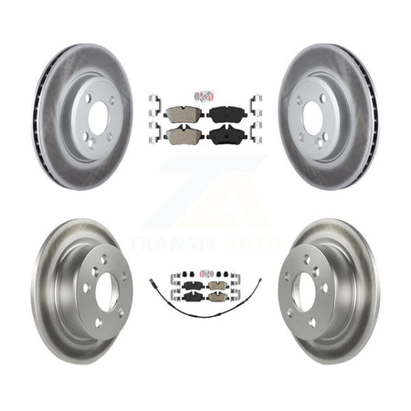 Front Semi-Metallic Rear Ceramic Pad Coat Brake Rotors Kit For 2015 Mini Cooper 2.0L/1.5L KGA-101299