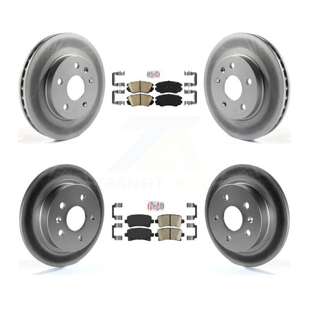 Front Rear Ceramic Pads And Coated Disc Brake Rotors Kit For Chevrolet Malibu Limited KGA-101313