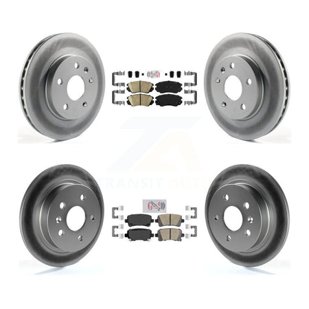 Front Rear Ceramic Pad Coat Disc Brake Rotor Kit For Chevrolet Malibu Naturally Aspirated KGA-101318