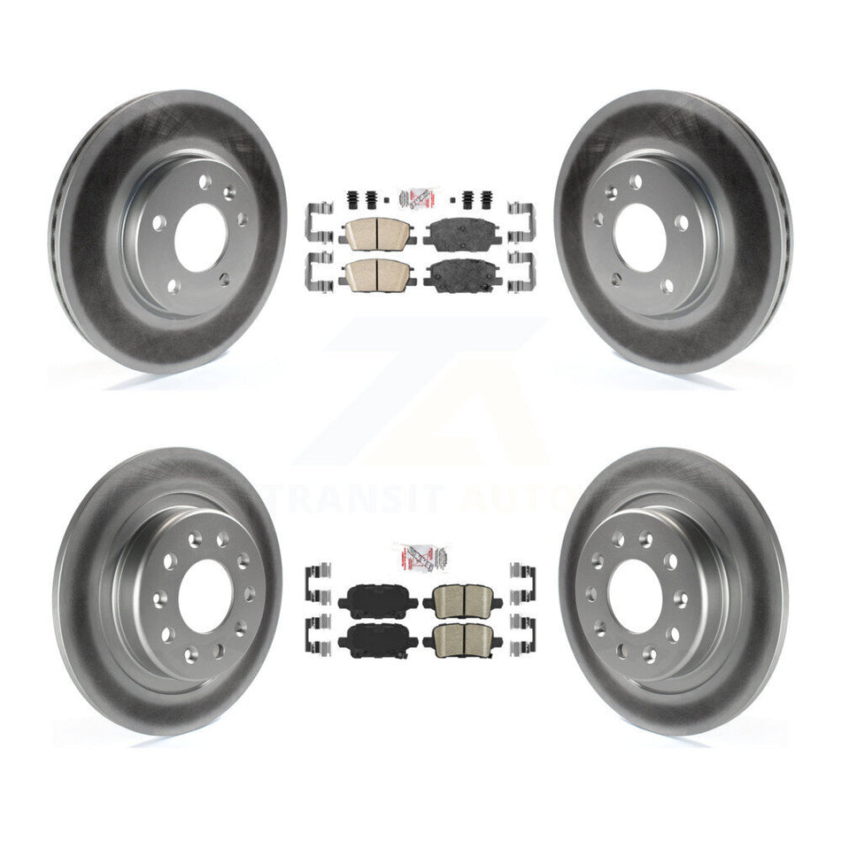 Front Rear Ceramic Pad Coat Disc Brake Rotor Kit For Chevrolet Equinox GMC Terrain Malibu KGA-101322