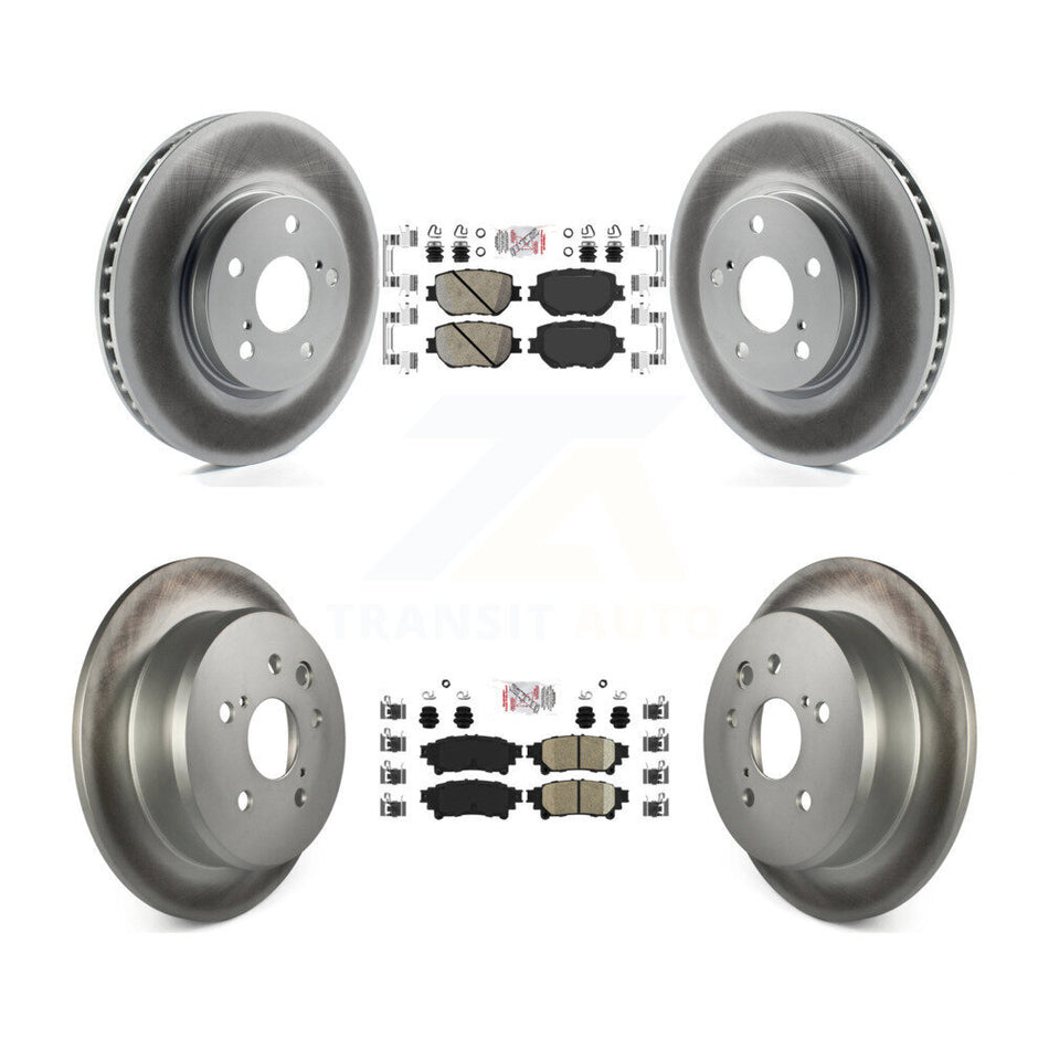 Front Rear Ceramic Pads And Coated Disc Brake Rotors Kit For Lexus IS250 KGA-101337