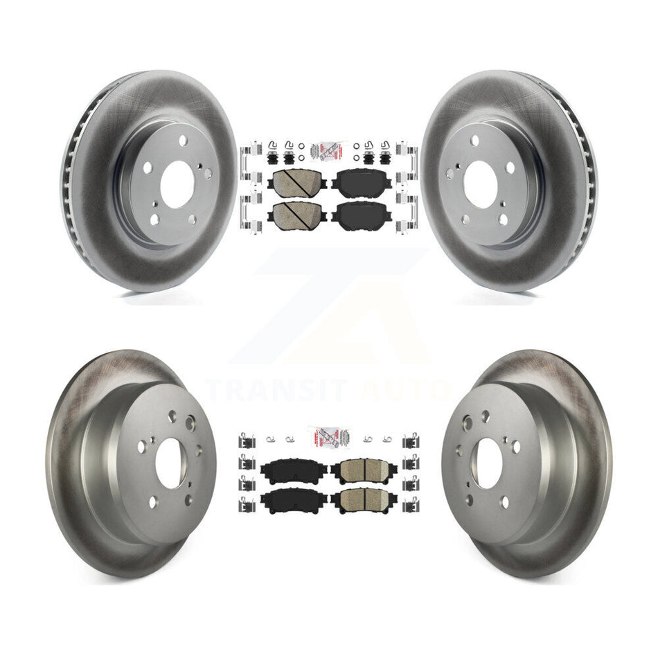 Front Rear Ceramic Pads And Coated Disc Brake Rotors Kit For Lexus IS250 KGA-101339