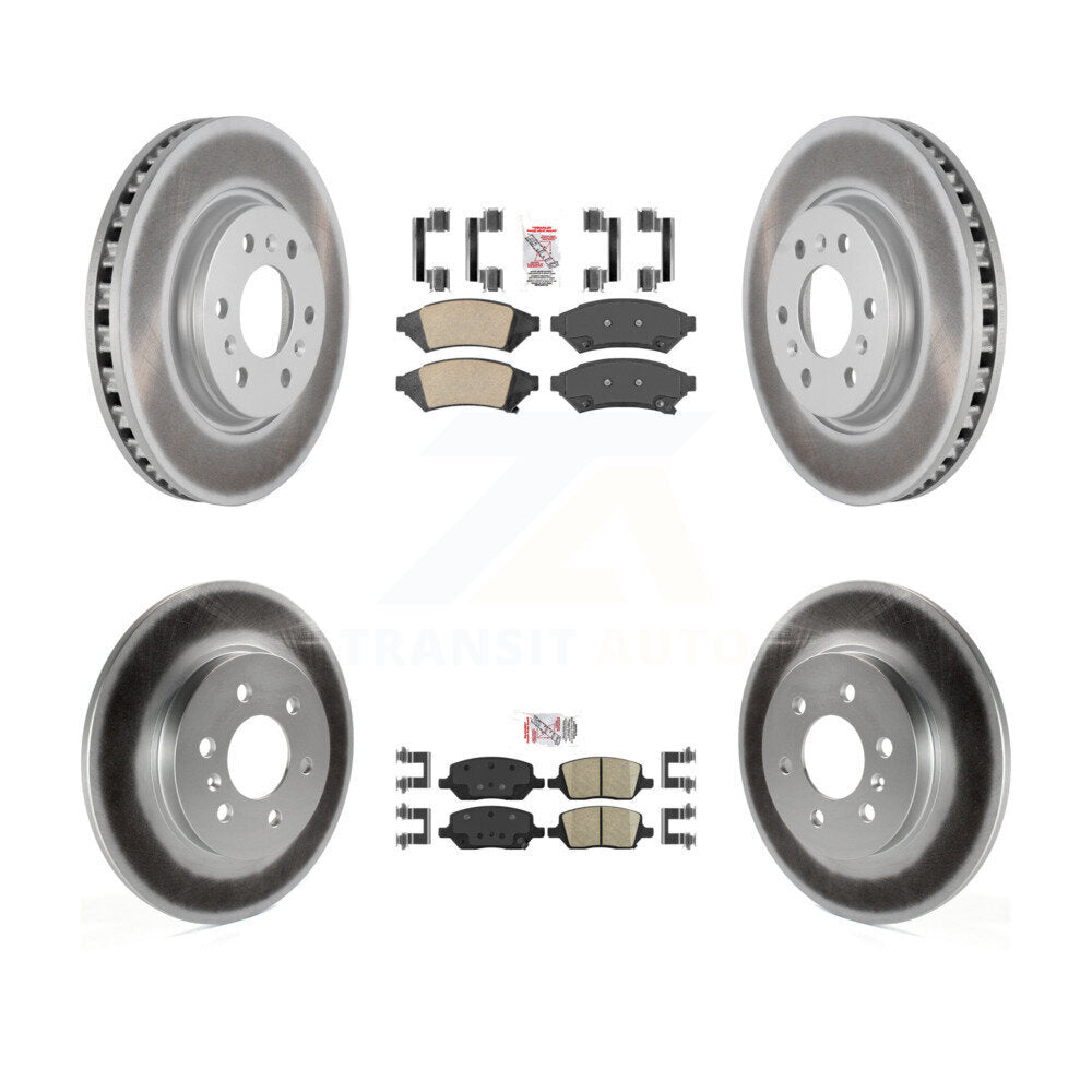 Front Rear Ceramic Pad Coat Brake Rotors Kit For Pontiac Montana Chevrolet Uplander Buick KGA-101446