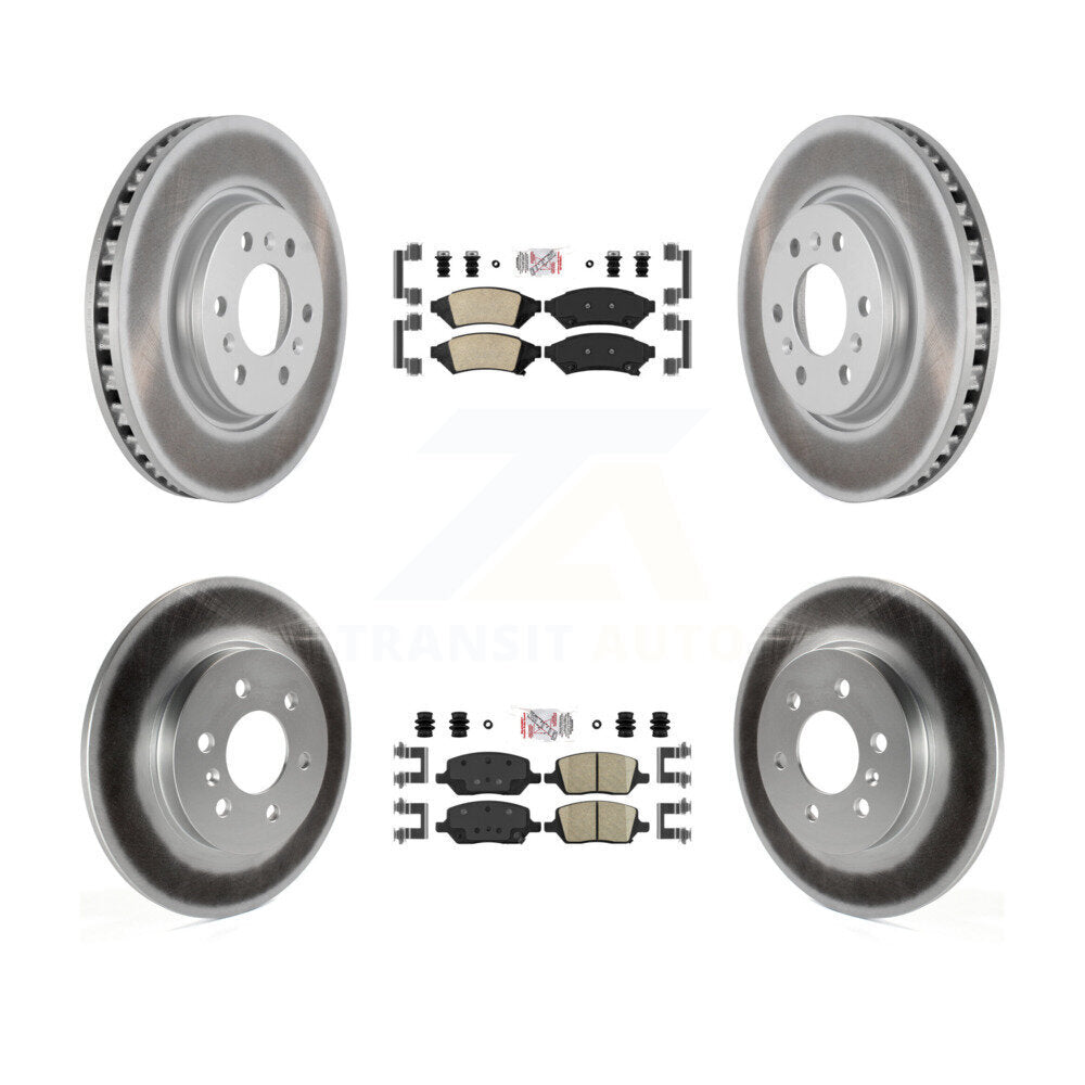 Front Rear Ceramic Pad Coat Brake Rotors Kit For Pontiac Montana Chevrolet Uplander Buick KGA-101447