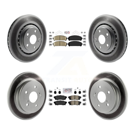 Front Rear Ceramic Pads And Coated Disc Brake Rotors Kit For Lexus NX300 NX200t NX300h KGA-101463
