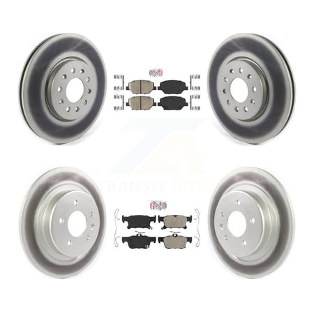 Front Rear Ceramic Pads And Coated Disc Brake Rotors Kit For Buick Envision KGA-101481