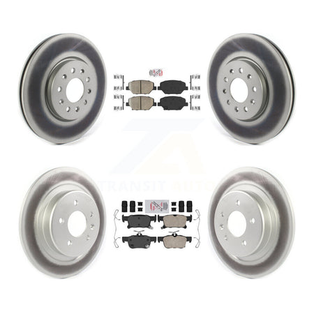Front Rear Ceramic Pads And Coated Disc Brake Rotors Kit For Buick Envision KGA-101485