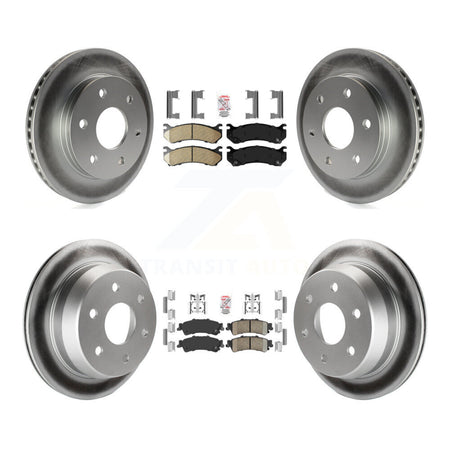 Front Rear Ceramic Pad Coat Brake Rotor Kit For Chevrolet GMC Silverado 1500 Sierra Astro KGA-101585