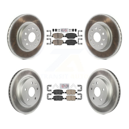 Front Rear Ceramic Pad Coat Brake Rotors Kit For Chevrolet Camaro Without Brembo Calipers KGA-101595
