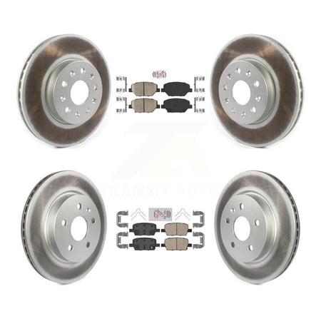 Front Rear Ceramic Pad Coat Brake Rotors Kit For Chevrolet Camaro Without Brembo Calipers KGA-101596