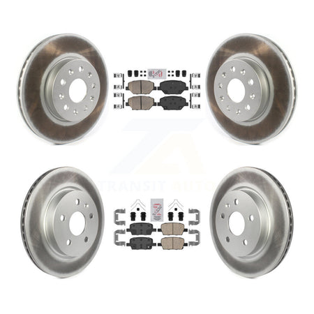 Front Rear Ceramic Pad Coat Brake Rotors Kit For Chevrolet Camaro Without Brembo Calipers KGA-101601