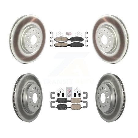 Front Rear Ceramic Pad And Coated Disc Brake Rotor Kit For Cadillac XT5 Buick Enclave XT6 KGA-101610