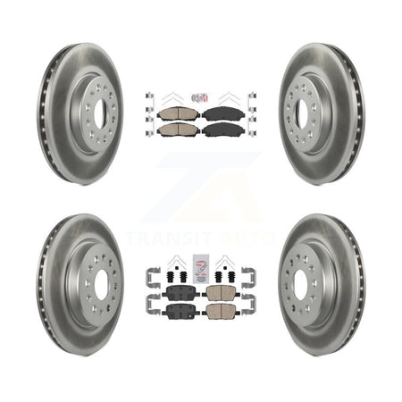 Front Rear Ceramic Pad Coat Disc Brake Rotor Kit For Chevrolet Traverse GMC Acadia Blazer KGA-101614