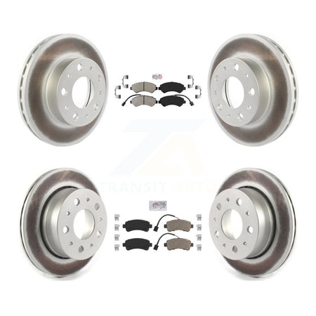 Front Rear Semi-Metallic Pad Coated Disc Brake Rotor Kit For Ram ProMaster 2500 3500 1500 KGA-101663