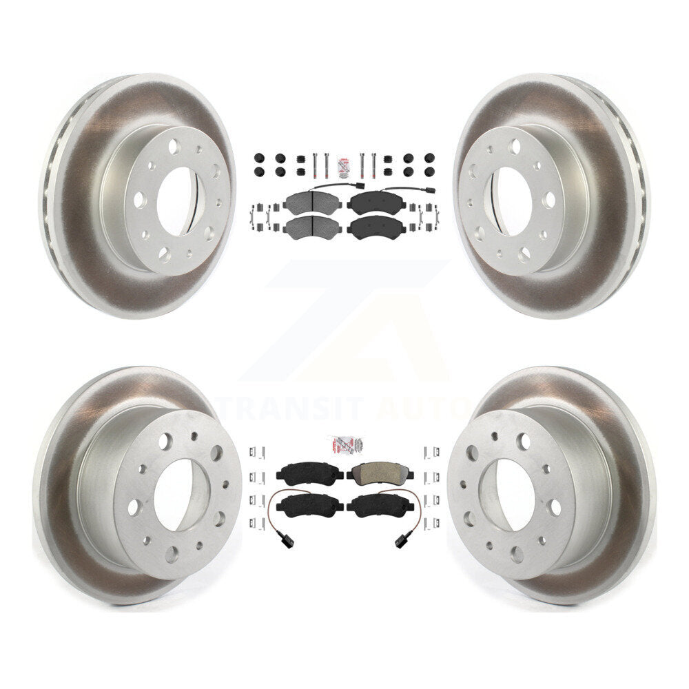 Front Rear Semi-Metallic Pad Coated Disc Brake Rotor Kit For Ram ProMaster 2500 3500 1500 KGA-101668