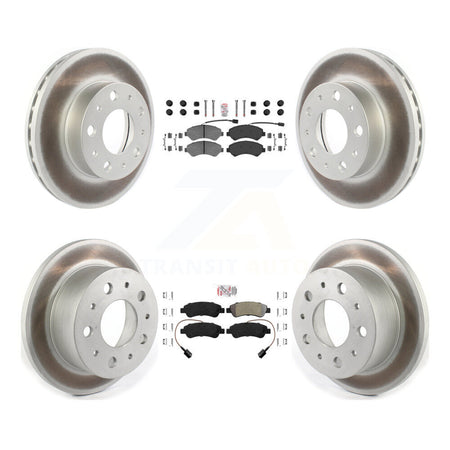 Front Rear Semi-Metallic Pad Coated Disc Brake Rotor Kit For Ram ProMaster 2500 3500 1500 KGA-101668