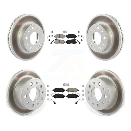 Front Rear Semi-Metallic Pad Coated Disc Brake Rotor Kit For Ram ProMaster 2500 3500 1500 KGA-101669