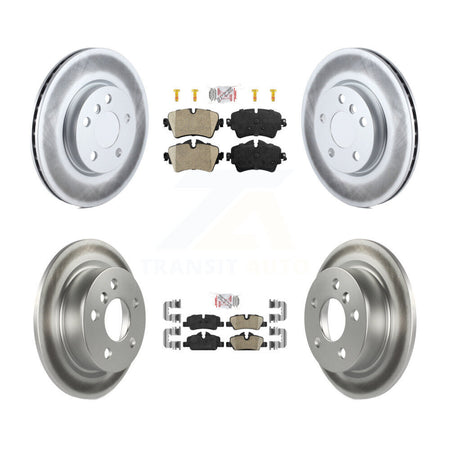Front Rear Ceramic Pads And Coated Disc Brake Rotors Kit For Mini Cooper KGA-101733