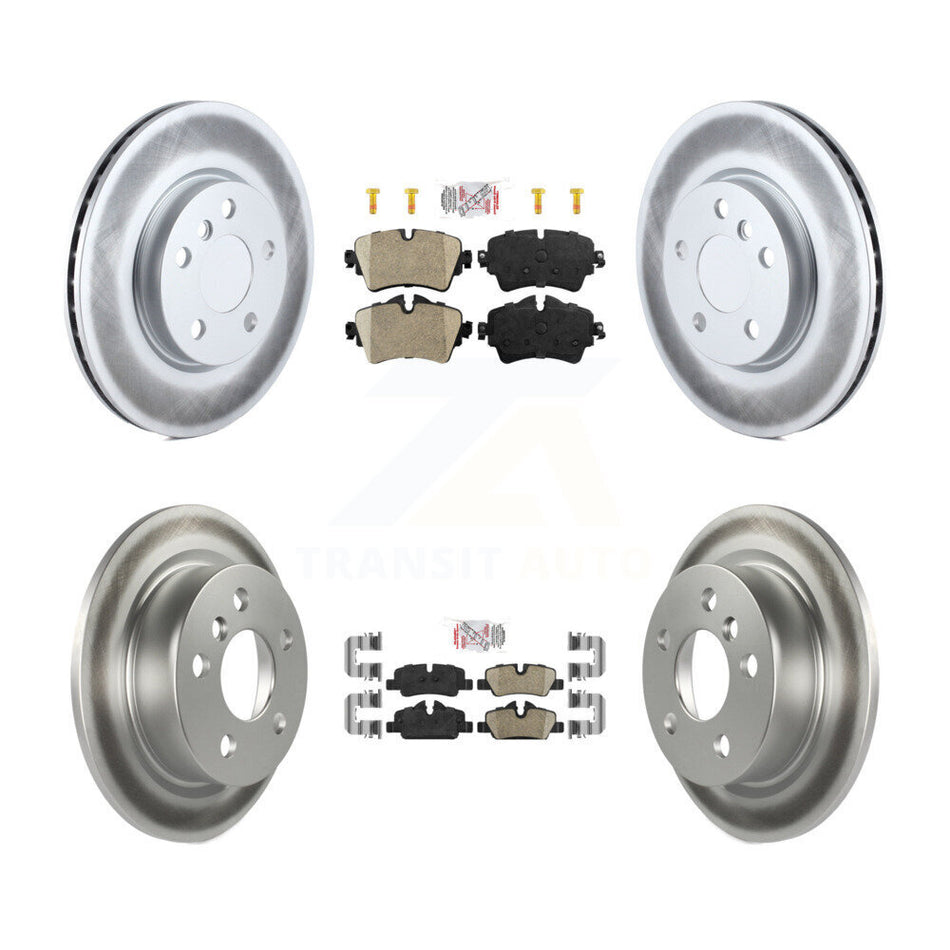 Front Rear Ceramic Pads And Coated Disc Brake Rotors Kit For Mini Cooper KGA-101733