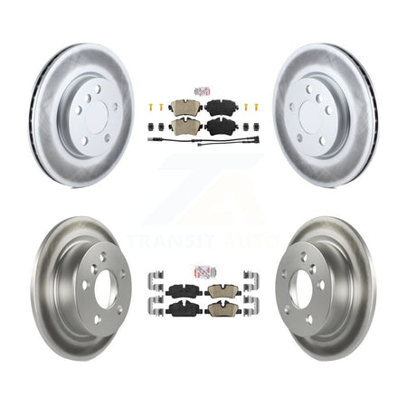 Front Rear Ceramic Pads And Coated Disc Brake Rotors Kit For Mini Cooper KGA-101734