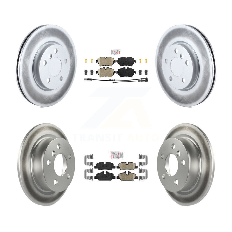 Front Rear Ceramic Pads And Coated Disc Brake Rotors Kit For Mini Cooper KGA-101734