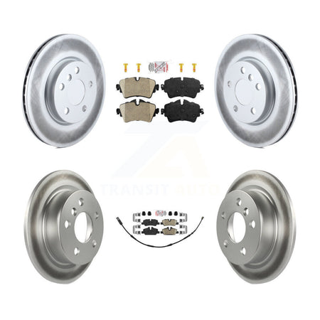 Front Rear Ceramic Pads And Coated Disc Brake Rotors Kit For Mini Cooper KGA-101735