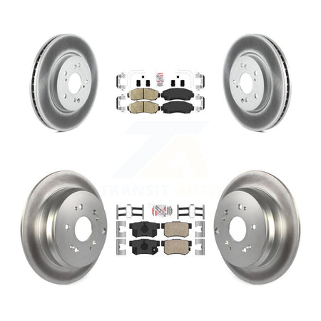 Front Rear Ceramic Pads And Coated Disc Brake Rotors Kit For Acura RDX KGA-101772