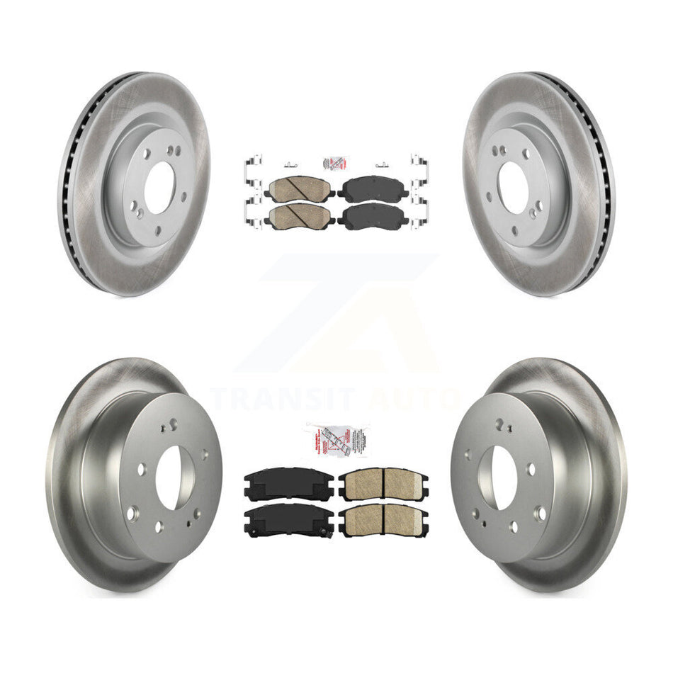 Front Rear Ceramic Pads And Coated Disc Brake Rotors Kit For Mitsubishi Eclipse Galant KGA-101791