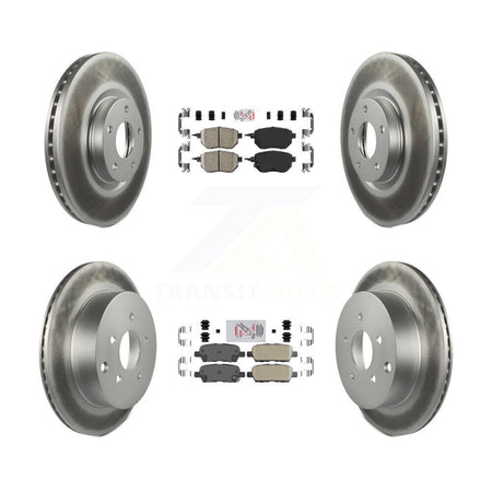 Front Rear Ceramic Pad & Coated Disc Brake Rotor Kit For Nissan Murano INFINITI FX35 FX45 KGA-101868