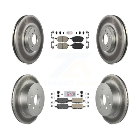 Front Rear Ceramic Pads And Coated Disc Brake Rotors Kit For Nissan Murano KGA-101896
