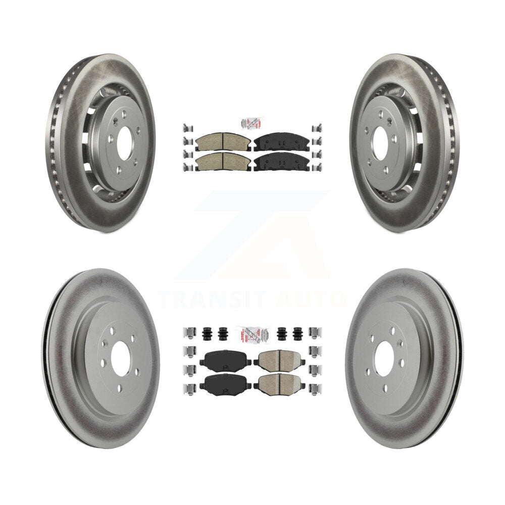 Front Rear Ceramic Pad Coat Brake Rotors Kit For Ford Explorer Police Interceptor Utility KGA-102036