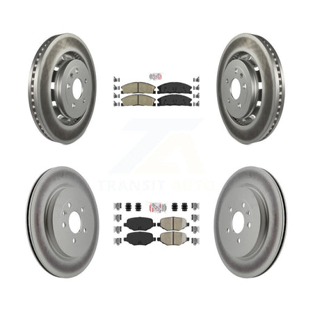 Front Rear Ceramic Pad Coat Brake Rotors Kit For Ford Explorer Police Interceptor Utility KGA-102036