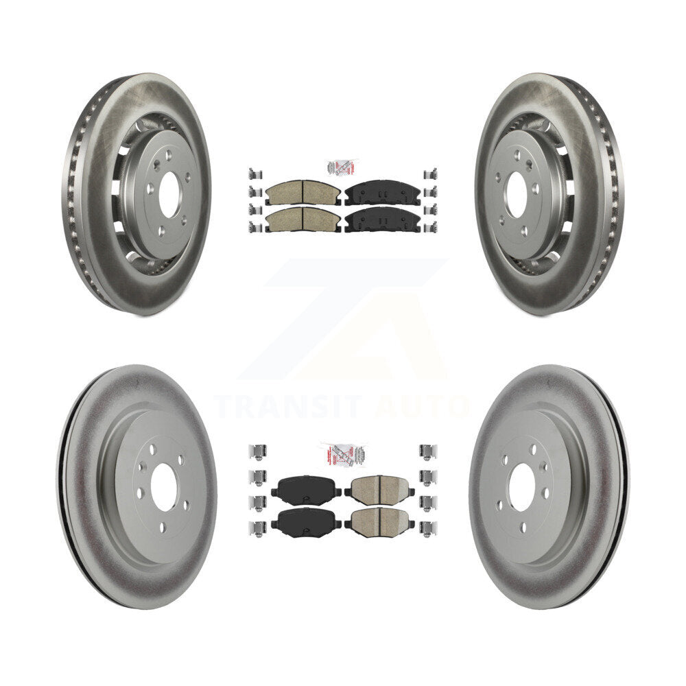 Front Rear Ceramic Pad Coat Brake Rotors Kit For Ford Explorer Police Interceptor Utility KGA-102056