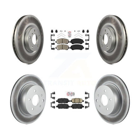 Front Rear Ceramic Pads And Coated Disc Brake Rotors Kit For Nissan Maxima KGA-102159