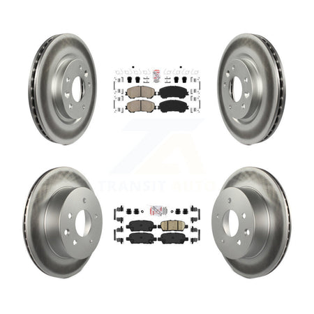 Front Rear Ceramic Pads And Coated Disc Brake Rotors Kit For Nissan Rogue Sport Qashqai KGA-102211