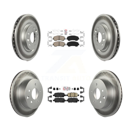 Front Rear Ceramic Pads And Coated Disc Brake Rotors Kit For Nissan Rogue Sport Qashqai KGA-102212