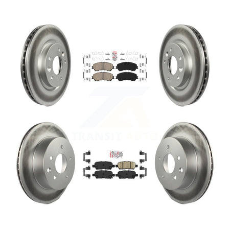 Front Rear Ceramic Pads And Coated Disc Brake Rotors Kit For Nissan Rogue Sport Qashqai KGA-102214