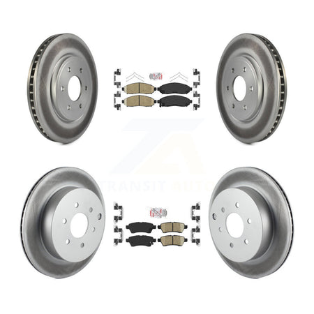 Front Rear Ceramic Pads And Coated Disc Brake Rotors Kit For Nissan Pathfinder KGA-102229