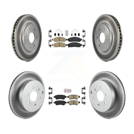 Front Rear Ceramic Pads And Coated Disc Brake Rotors Kit For Nissan Pathfinder KGA-102230