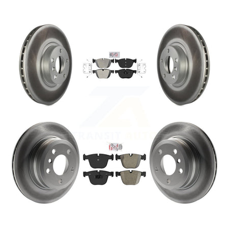 Front Rear Semi-Metallic Pad Coated Brake Rotors Kit For 2009 BMW X6 xDrive35i From 10 08 KGA-102293