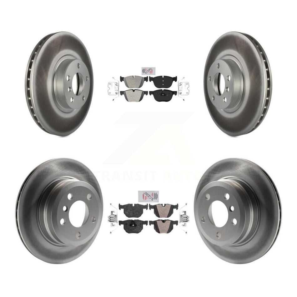 Front Rear Semi-Metallic Pads And Coated Disc Brake Rotors Kit For BMW X5 X6 KGA-102294
