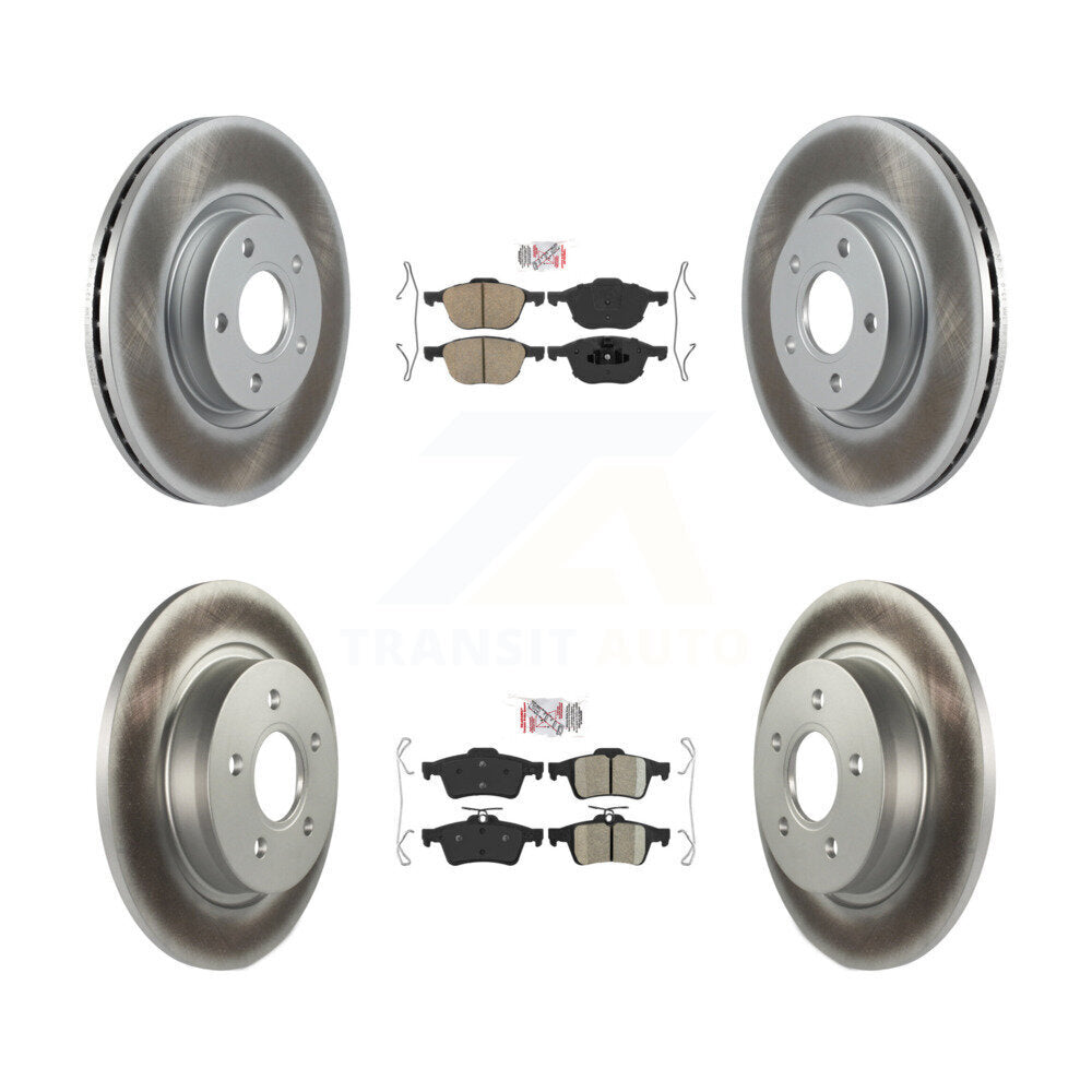 Front Rear Ceramic Pads And Coated Disc Brake Rotors Kit For Volvo S40 C30 V50 C70 KGA-102425